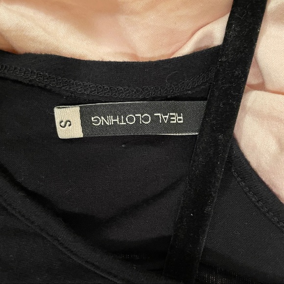 Real clothing Black Flowy Sleeveless Tank Top size S - Picture 8 of 8